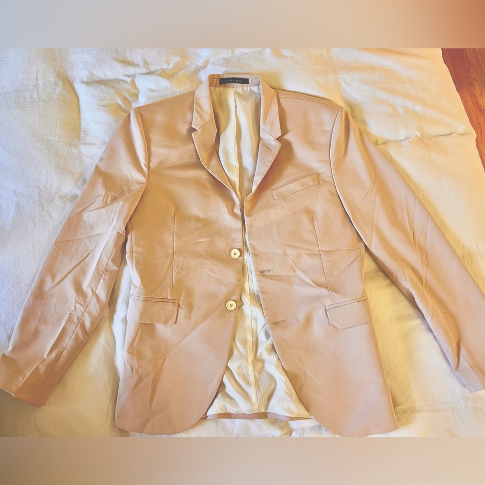 Pale pink Zara men’s blazer. USA 42.